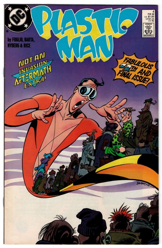Plastic Man #1-4 (1988) complete set  all NM 9.2