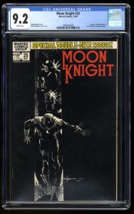 Moon Knight #25 CGC NM- 9.2 White Pages 1st Appearance Black Spectre!