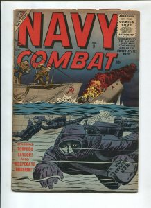 NAVY COMBAT #9 1956-ATLAS-DAVY BERG-DON HECK-VG-