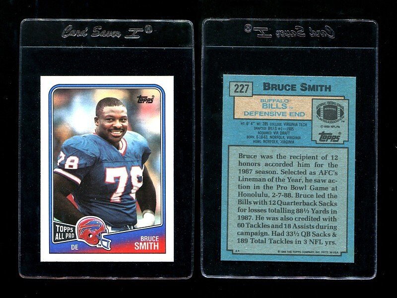 1988 Topps Bruce Smith #227 3rd Year  MINT