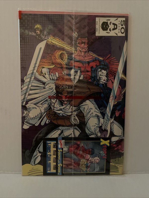 X-force #1 poly bagged Lot Of 5 -Shatterstar Deadpool Team Cable And Sunspot Crd