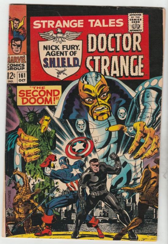 Strange Tales #161 (Oct-67) VF- High-Grade Nick Fury, Dr. Strange