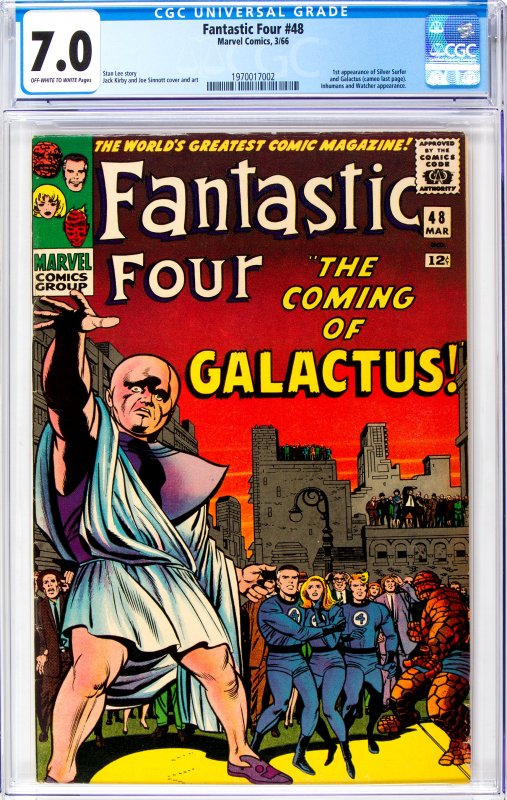Fantastic Four #48 CGC Graded 7.0 1st appearance of Silver Surfer and Galactus 