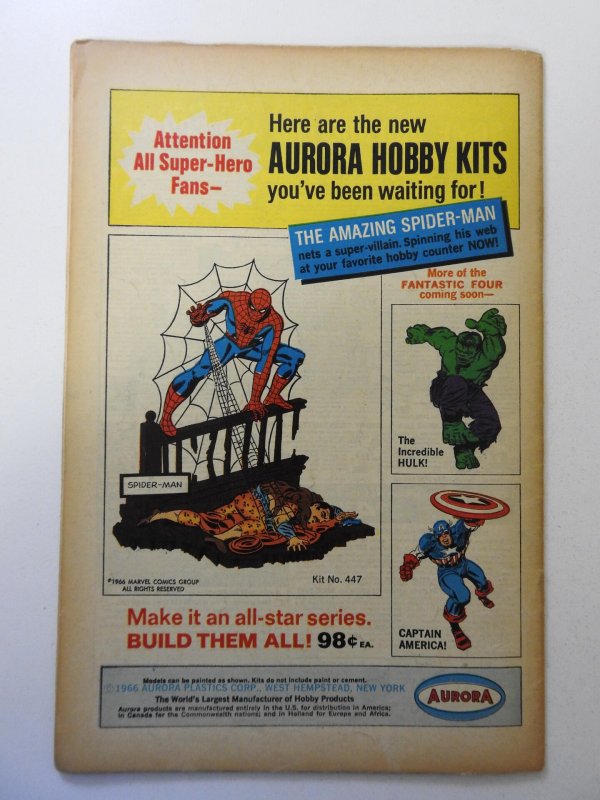 Thor #136 (1967) VG Condition centerfold detached bottom staple