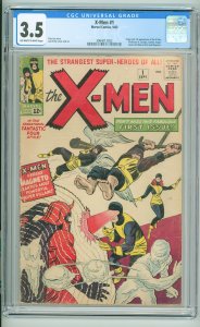 X-Men #1 1963 CGC 3.5 Off-White to White Pages