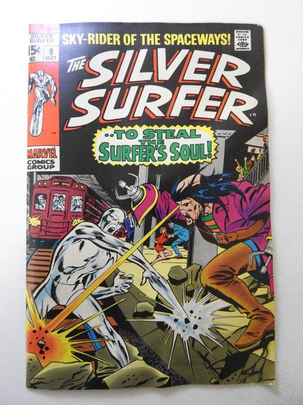 The Silver Surfer #9 (1969) VG/FN Condition! rust on bottom staple