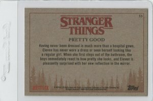 Stranger Things Pretty Good 53 Topps Netflix 2018 Season One trading card