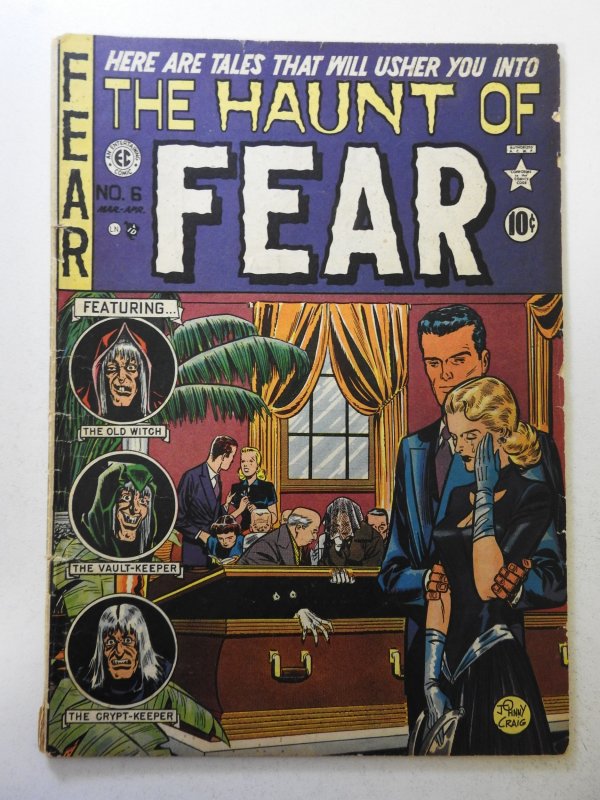 Haunt of Fear #6 (1951) GD/VG Condition 1 in spine split