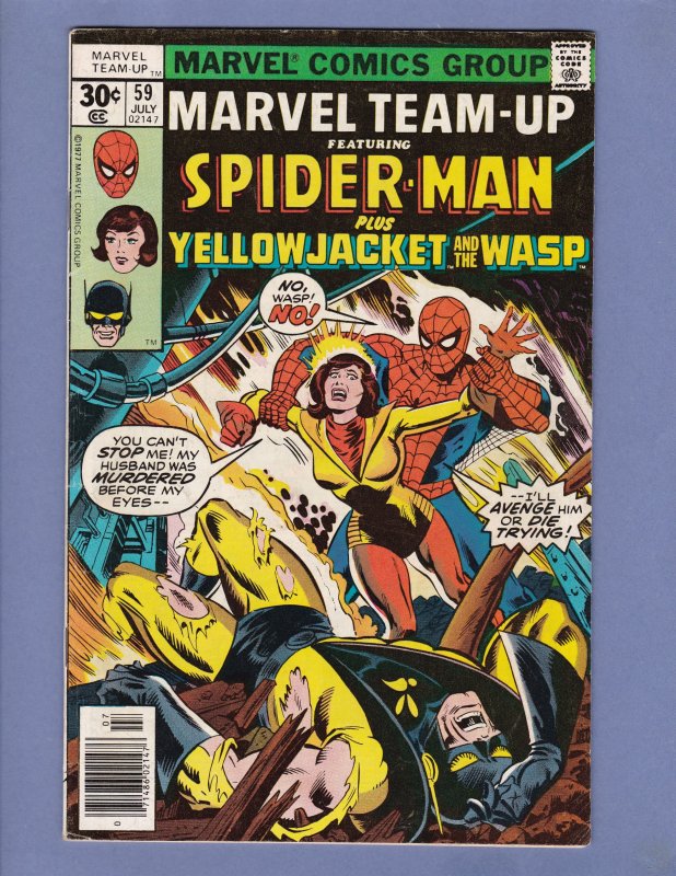 Marvel Team-Up #59 FN Spider-Man Wasp Yellowjacket Marvel 1977