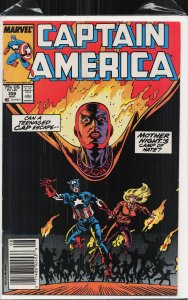 Captain America #356 Newsstand Edition (1989) Captain America