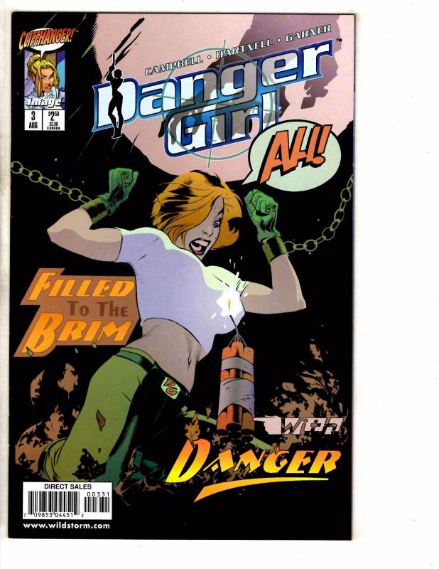 Lot Of 4 Danger Girl Image Comic Books # 2 3 (3) J Scott Campbell Variants J258