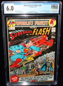 World's Finest Comics #198 - 3rd Superman vs. Flash Race - CGC Grade 6.0 - 1970