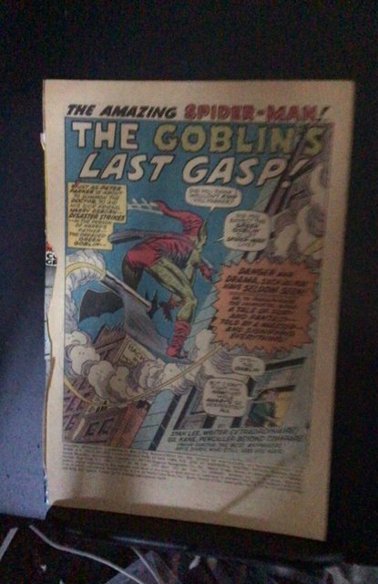 Amazing Spider-Man #98 (1971) Green Goblin drug issue Coverless  Low grade! FR