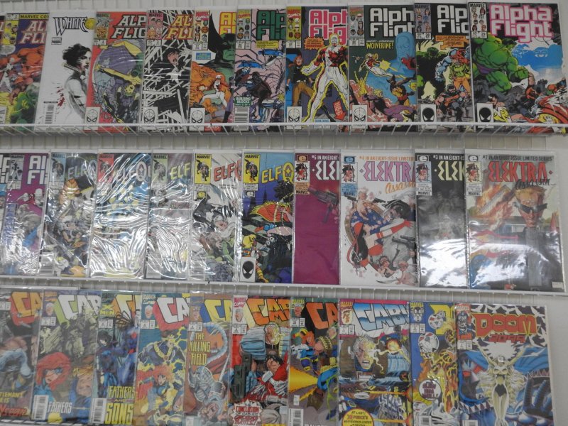 Huge Lot of 150+ Comics W/ Cable, Doom, Human Torch Avg. VF- Condition.