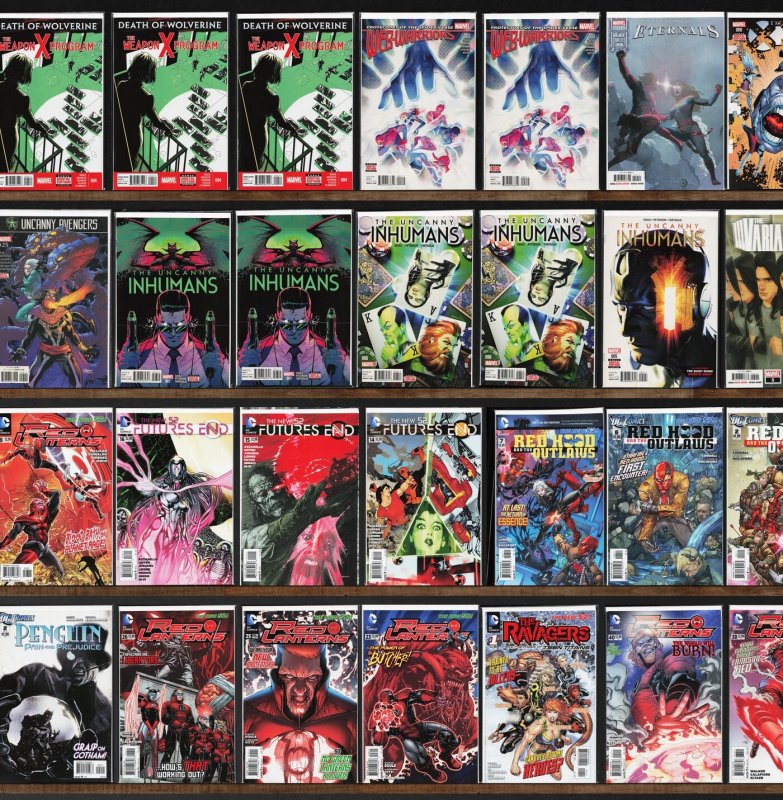Huge Lot 140+ Comics with Red Lanterns, Uncanny Inhumans & More!