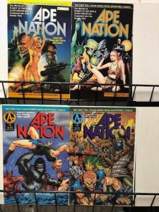 APE NATION 1-4 issue complete mini VF Adventure Comics 1991 #1 is limited #d ed