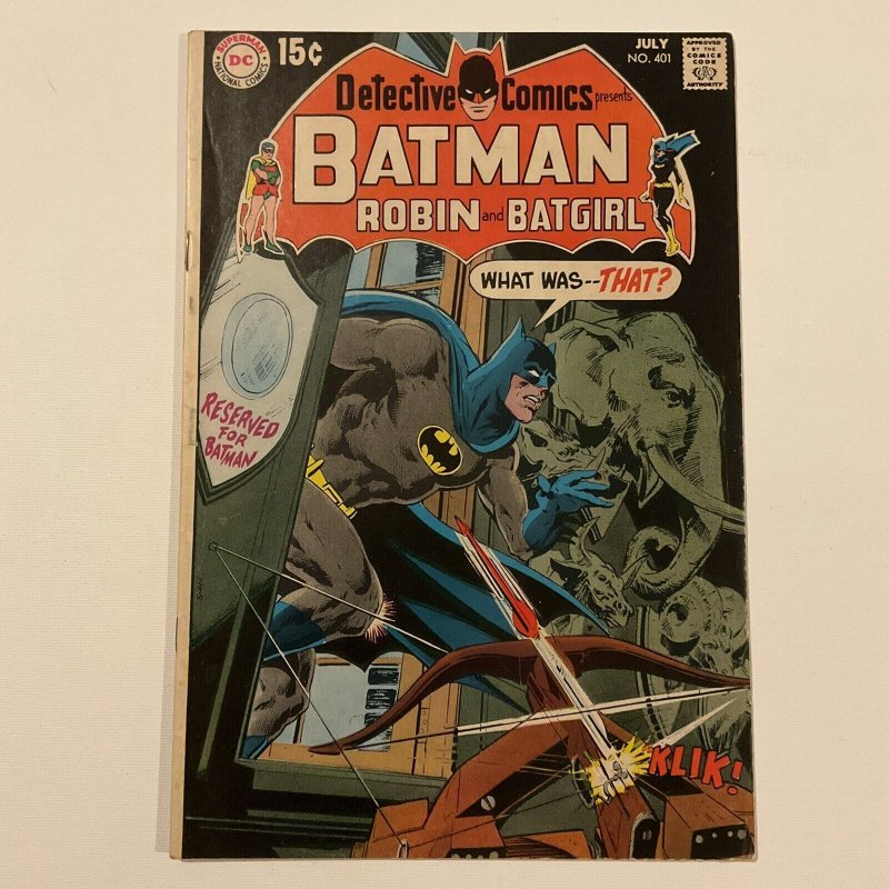 Detective Comics 401 Very Fine Vf 8.0 1970 Dc Comics