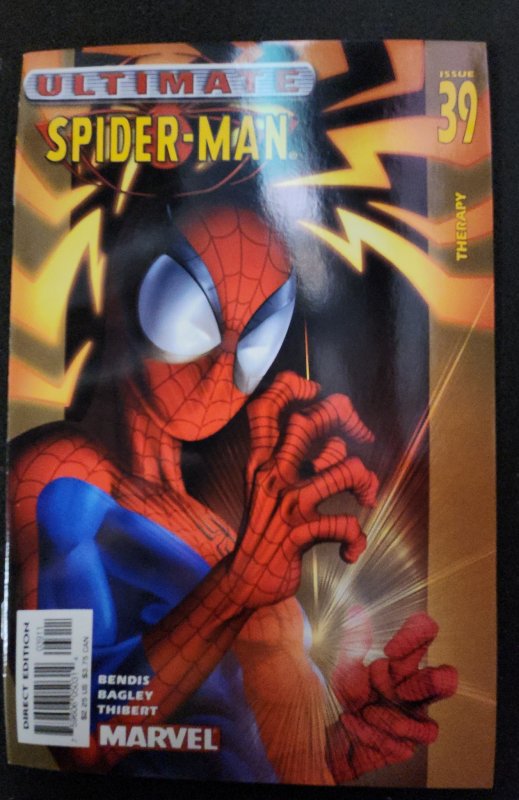 Marvel Ultimate Spider-Man - Issue 39 - Therapy; Bendis, Bagley, Thibert -  Comic