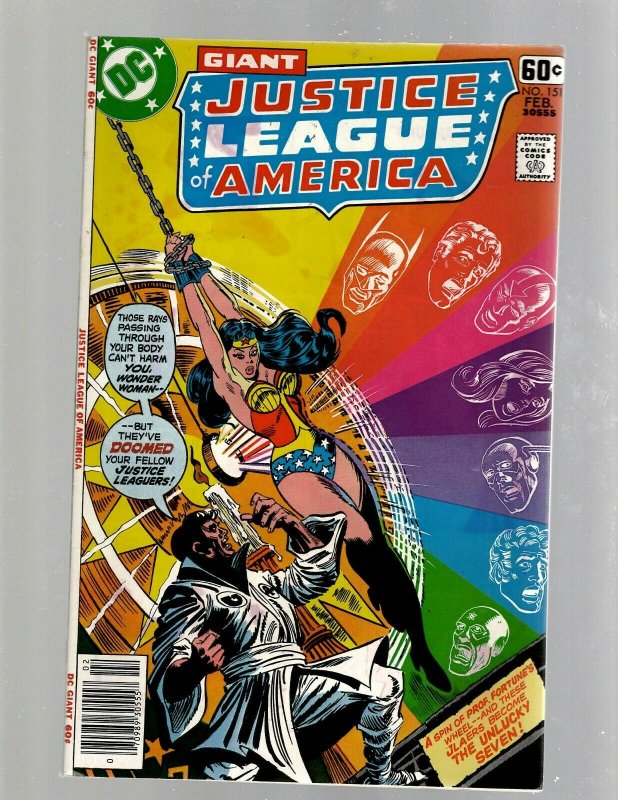 Lot Of 6 Justice League Of America DC Comic Books # 148 149 150 151 152 153 GK34