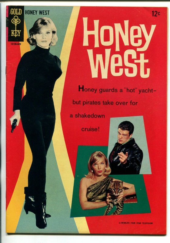 HONEY WEST #1 1966-GOLD KEY-1ST ISSUE-ANNE FRANCIS-JOHN ERICSON-TV-vf 
