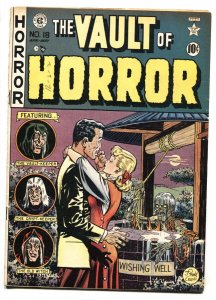 VAULT OF HORROR #18 EC pre-code horror 1951-Wishing Well cover