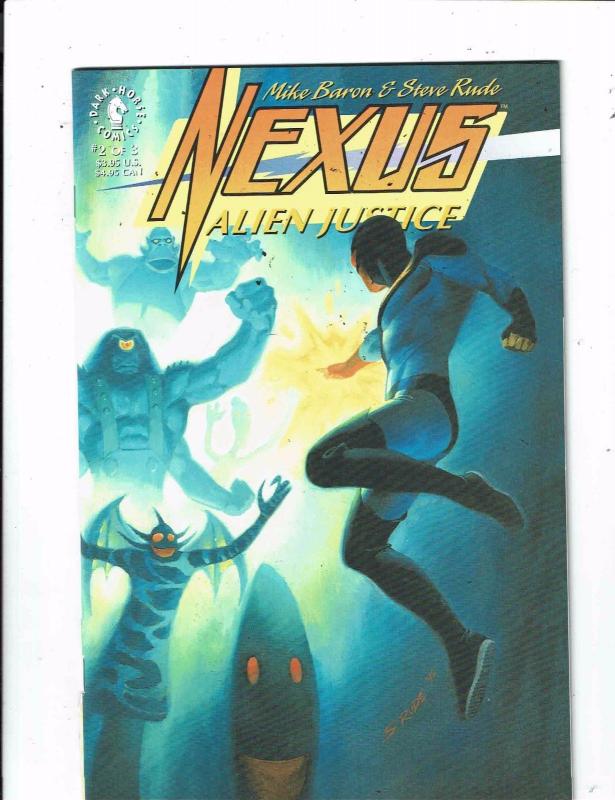 Lot of 3 Nexus Alien Justice Dark Horse Comic Books #1 2 3  WT18