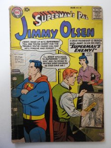 Superman's Pal, Jimmy Olsen #35 (1959) GD Condition Moisture damage