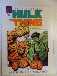 Marvel Graphic Novel incredible Hulk and Thing Starlin Wrightson