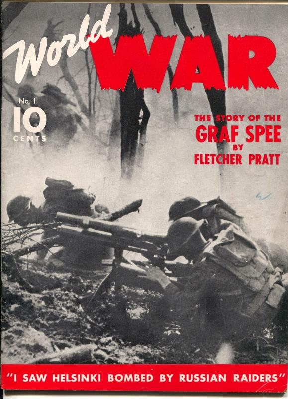 World War #1 1940-Dell-war pulp-Graf Zee-Mata Hari-Zeppelins-1st issue-FN/VF