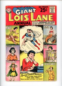 Superman's Girl Friend Lois Lane Annual #1 1962 80 Page Giant  F (see desc)