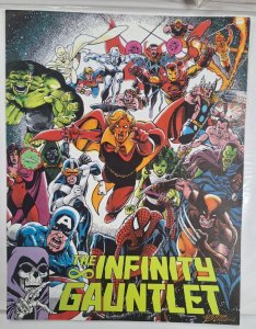 Infinity Gauntlet Promo Mini Poster 11x9 (1991) George PEREZ returns to Marvel