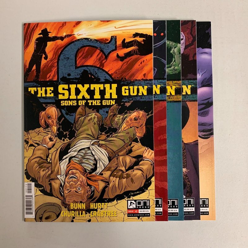 The Sixth Gun Sons Of The Gun #1-5 Set (ONI 2013) Cullen Bunn (8.5+)  