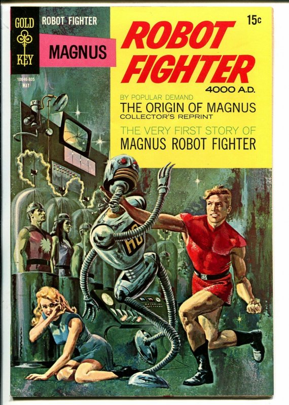 Magnus Robot Fighter #22 1968-Gold Key-Russ Manning-robot cover-origin-VF