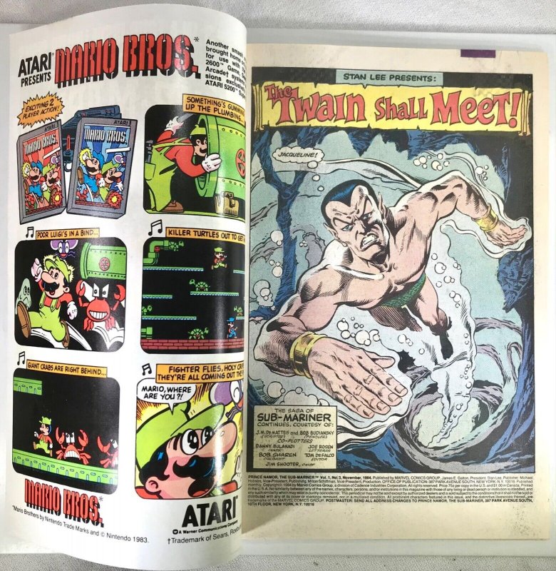 PRINCE NAMOR THE SUB-MARINER Comic Issue 3 — 1984 Marvel Universe Fine+ 32 Pages 