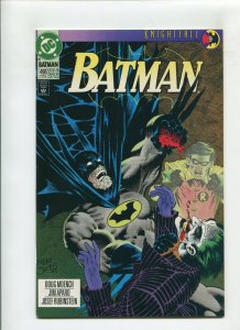 BATMAN #493 (9.2) JOKER COVER!! 1993