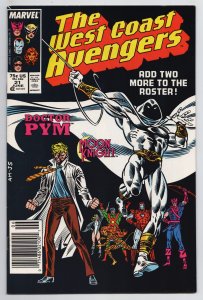 West Coast Avengers #21 Moon Knight Joins Team (Marvel, 1987) VF