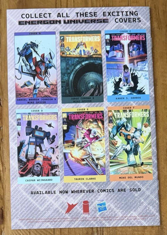 Transformers #7 Darboe 1:10 Variant Image Comics 2024 NM