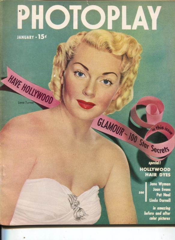 Photoplay-Lana Turner-Sally Forrest-Ruth Roman-Jan-1951