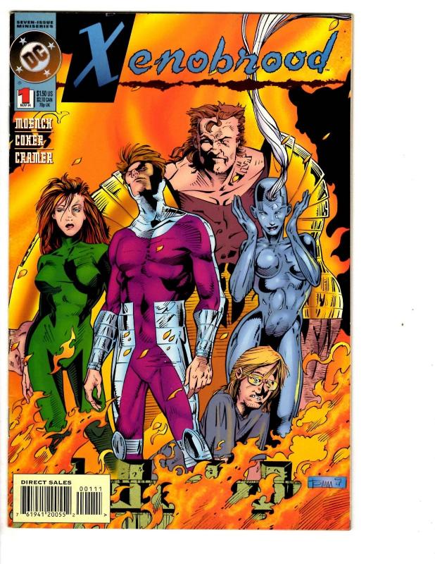 4 DC Comics Xenobrood #1 Animal Man #57 Power Lords #3 Starman The Mist #1 JB3
