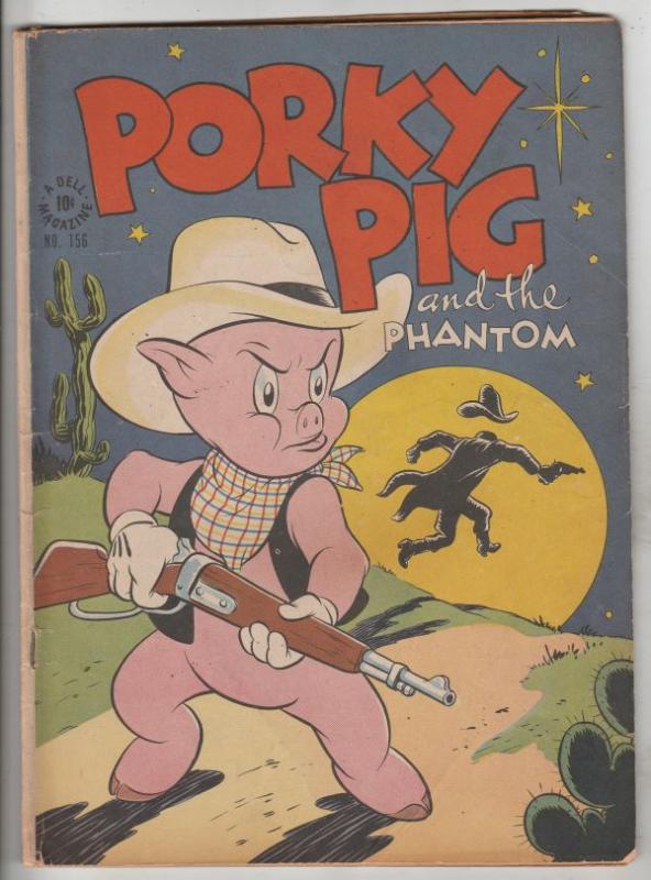 Four Color #156 (Aug-47) FN- Mid-Grade Porky Pig, Sylvester Cat, Petunia Pig,...