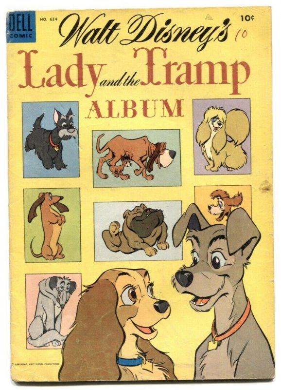 Lady and the Tramp Album- Four Color Comics #634 VG