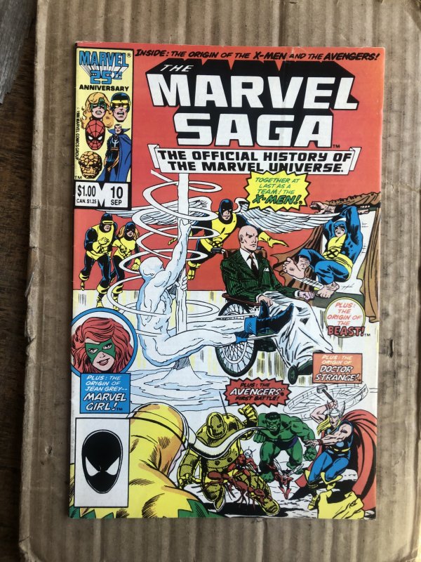 The Marvel Saga The Official History of the Marvel Universe #10 (1986)