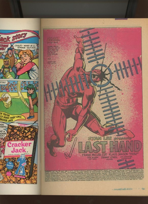 (1982) Daredevil #181: BRONZE AGE! KEY ISSUE! WE COMBINE SHIPPING! (6.0/6.5)