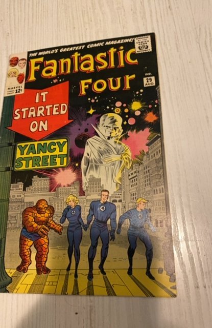 Fantastic Four #29 (1964)it started on Yancy street mid grade