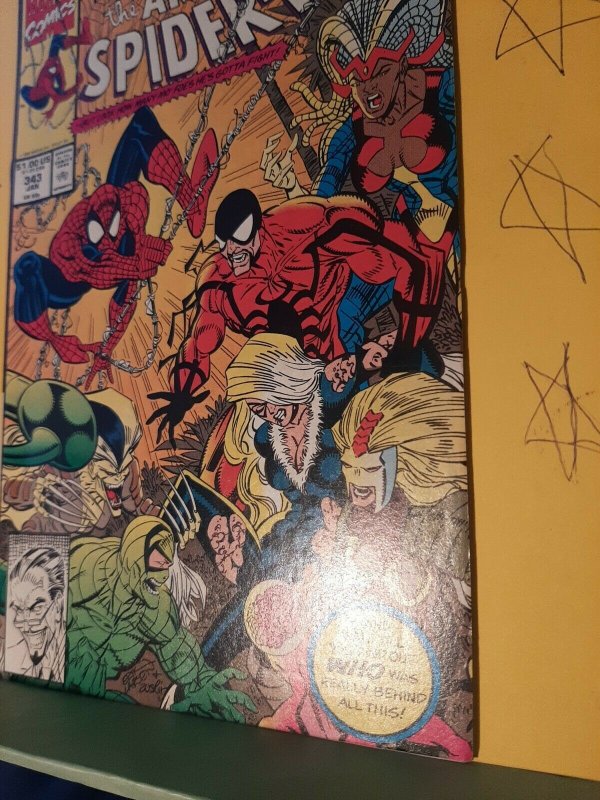 AMAZING SPIDER-MAN #343. VERY NICE CONDITION. SEE PICS! COMBO SHIP