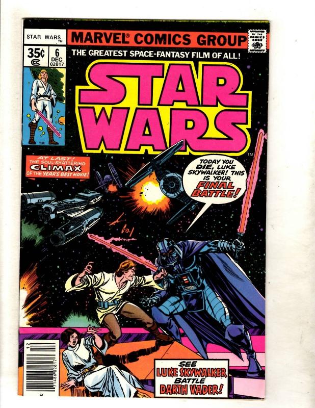 Star Wars # 6 VF/NM 1st Print Marvel Comic Book Jedi Skywalker Solo Chewy JF11