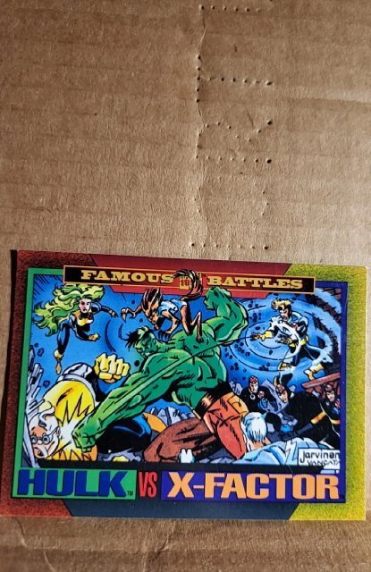1993 Marvel Universe #179 Hulk vs X-Factor