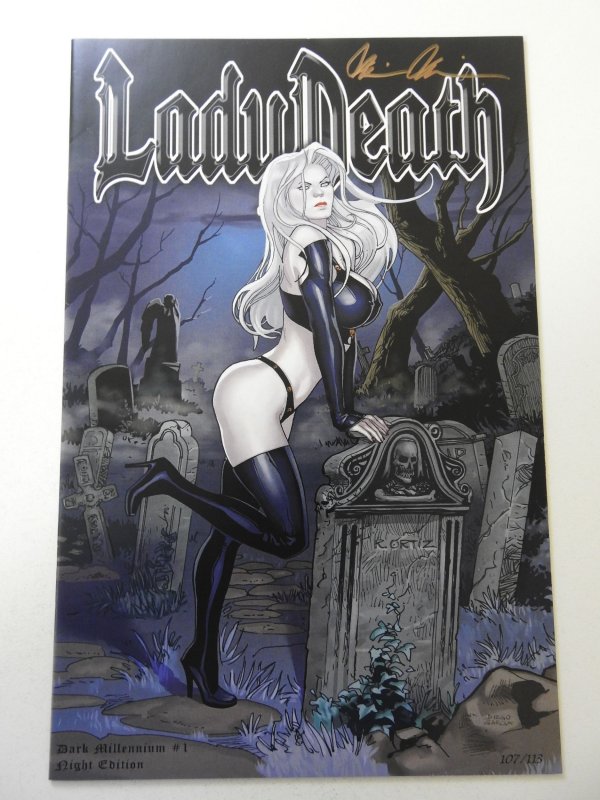 Lady Death Dark Millennium #1 Night Edition NM Condition! Signed W/ COA!