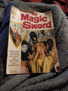 THE MAGIC SWORD #01-496-209 1962 DELL COMICS Silver Age Movie Classics Photo Cvr