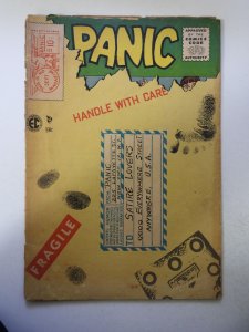 Panic #10 (1999) PR Con cover detached, book length spine split, moisture stains